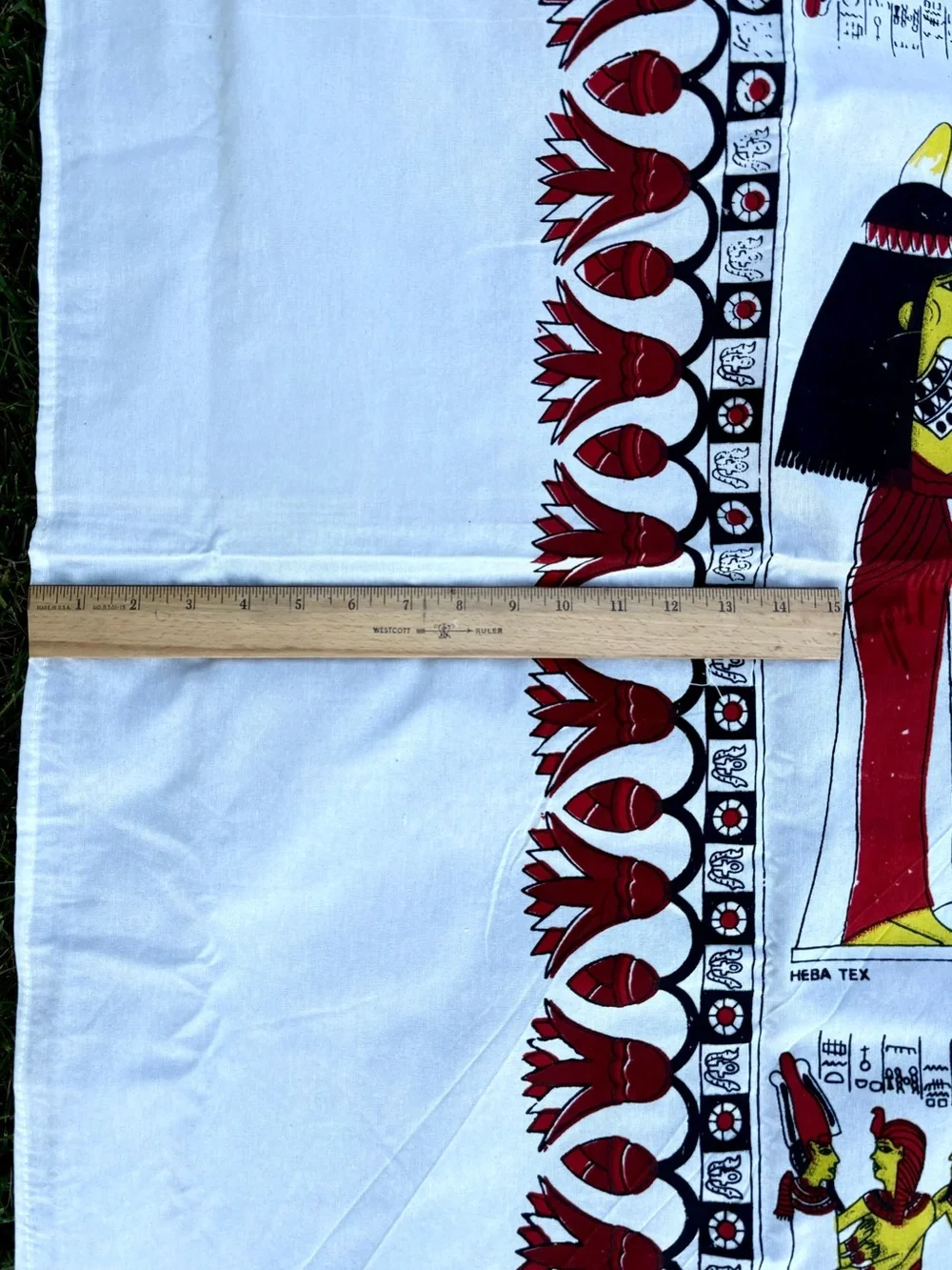 Egyptian Motif Cotton Dinner Napkins and Tablecloth